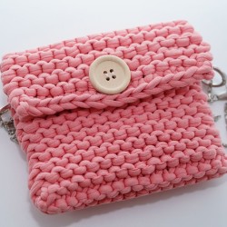 Sac rose crochet Sac rose crochet